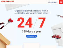 Tablet Screenshot of medexpress.ca